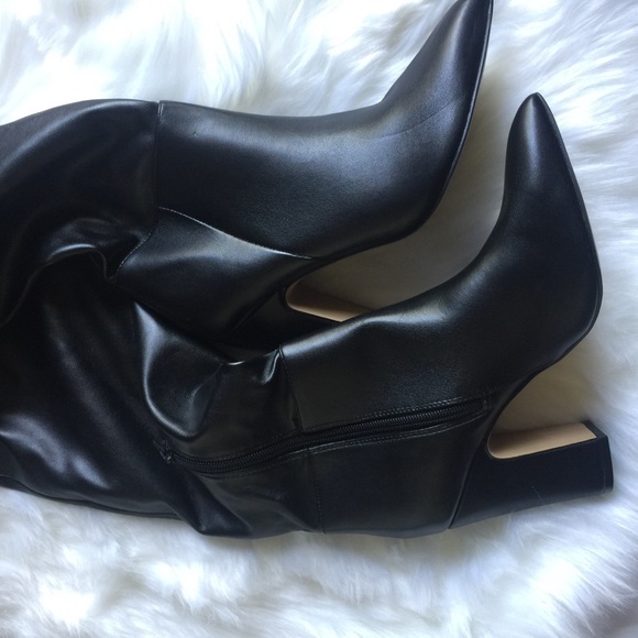 NWT Express knee high faux leather boots size 7&8 - Picture 2 of 8